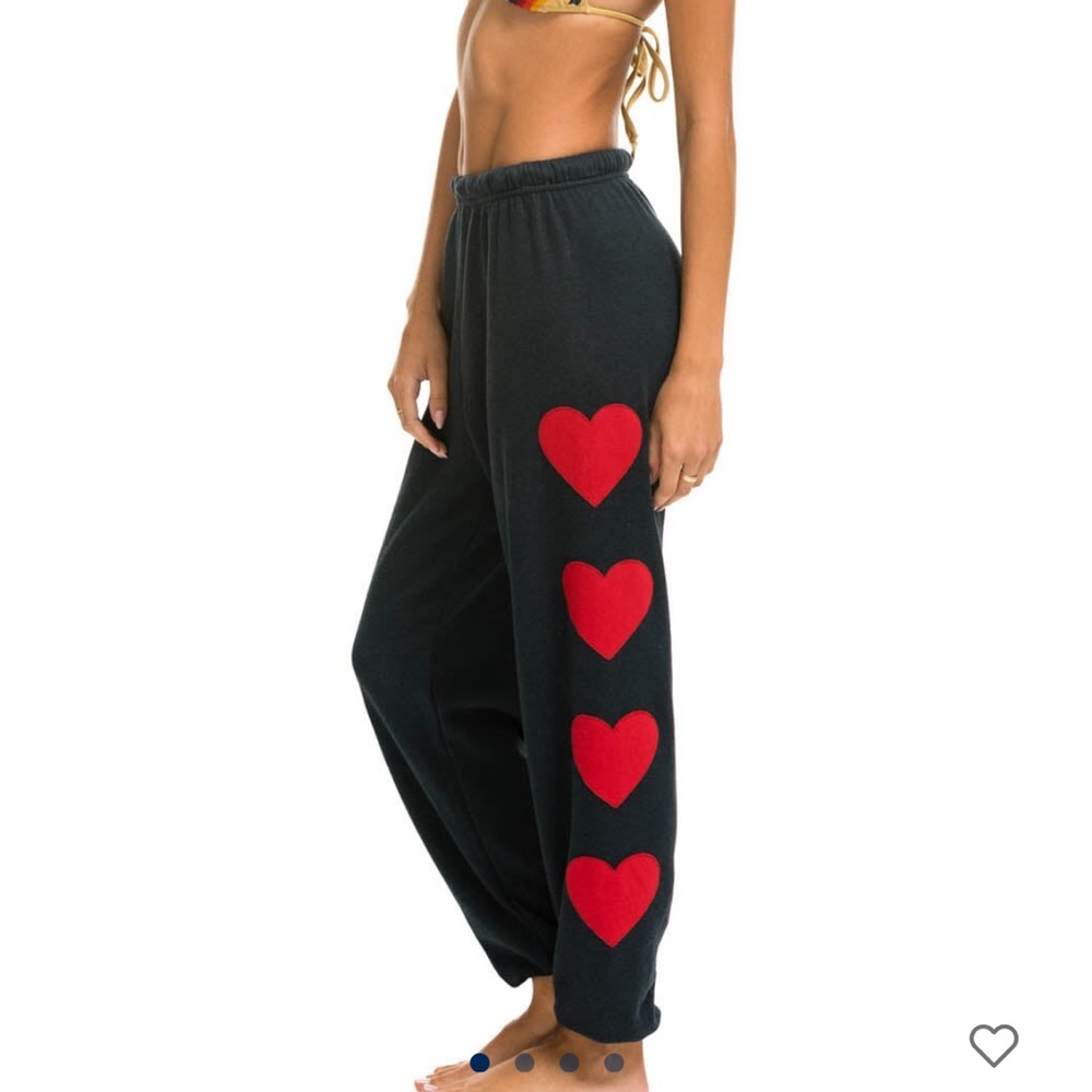Aviator nation- heart stitched sweatpants xs NWT never worn!